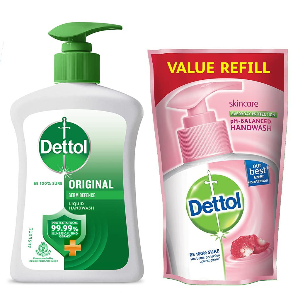 Dettol Original Handwash 200 ml + FREE 175ml Refill Pack  Worth of  Rs. 60 